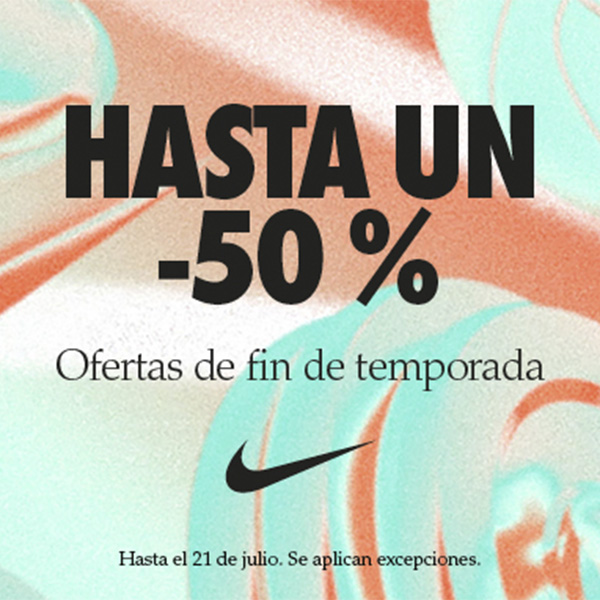 Nike: Hasta un 50%